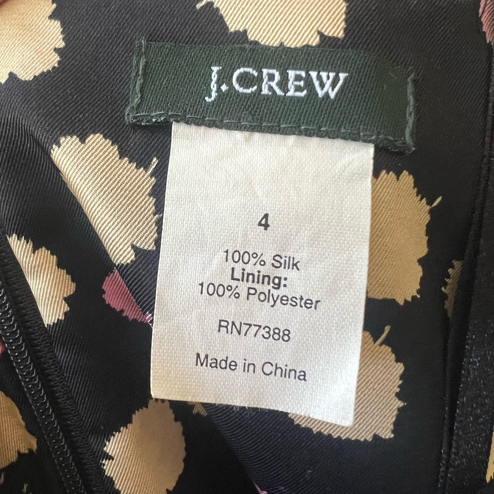J.Crew woman’s strapless black polka dots silk mini dress - Picture 9 of 9